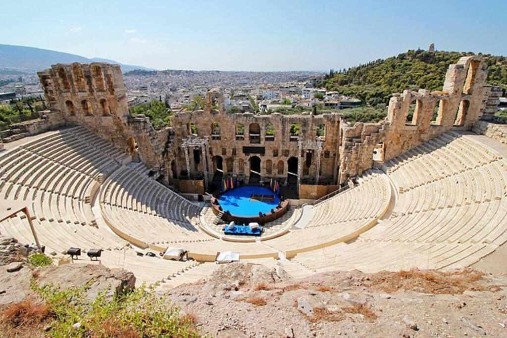Spacious Beauty In Athens, 55M2, Metro 7' Esterno foto